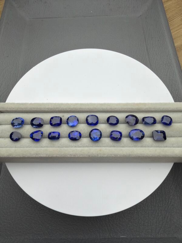 46.45ct Natural Blue Sapphire (H) 17pcs