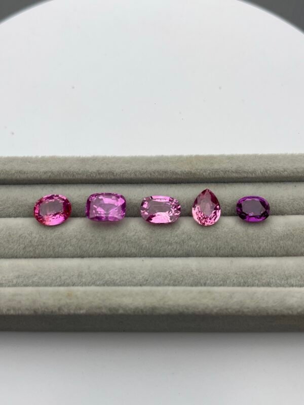 10.40ct Natural Pink Sapphire (H) 5pcs